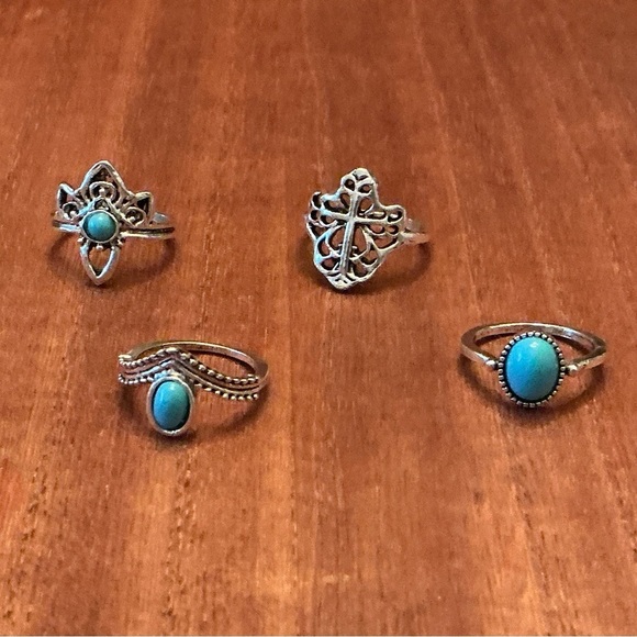 Set of 8 Finger Rings, BN - Picture 3 of 3